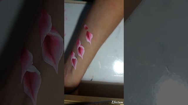 Painting Flowers face art tutorial уроки аквагрима рисуем красивые цветы