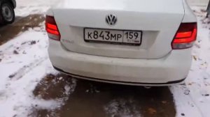 Ходовые + габаритные огни поло седан 2016