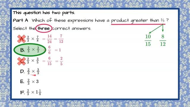 Multiplying Fractions to Find the Product | 5.NF.B.5 ?? смотреть онлайн