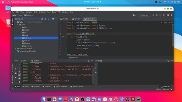Mastering KivyMD Button: Android App Development Tutorial with Python Framework