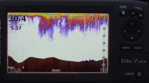 эхолот lowrance elite-7 hdi  эхолот глубина на Оби 34,2