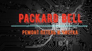 Ремонт петель и чистка ноутбука Packard bell
