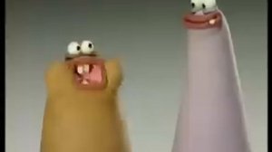 Purple and Brown, chewing a gum