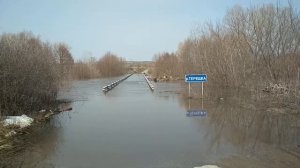 Паводок около Улыбовки, Вольский район.