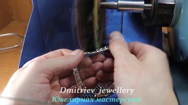 Изготовление серебряного браслета Панцирное плетение. #ювелирнаямастерская #jeweler