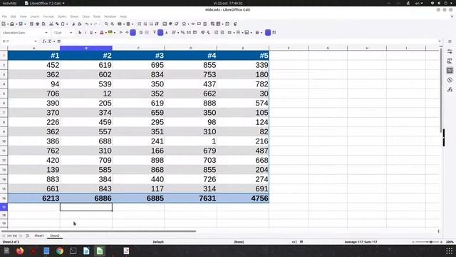 How to hide and show sheets in LibreOffice Calc смотреть онлайн