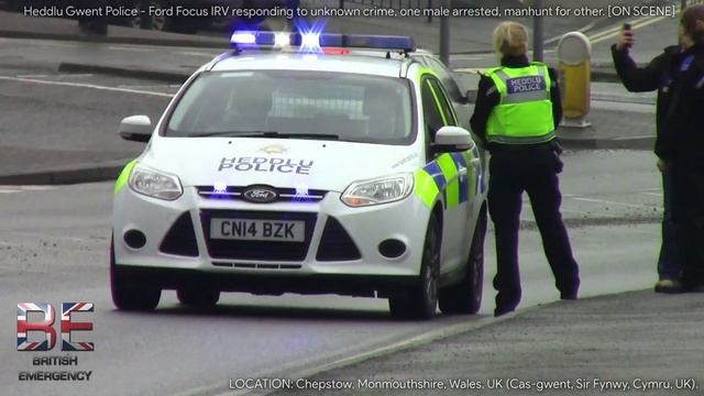 Heddlu Gwent Police - Ford Focus IRVs Responding in Chepstow, Wales смотреть онлайн