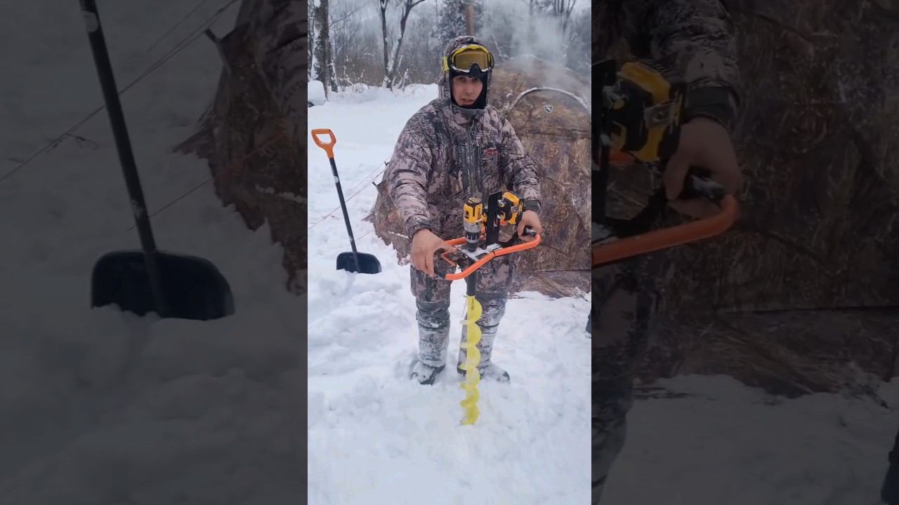 Просто шуруповерт на рыбалке- вчерашний день- не то #рыбалка #лайфхак #на рыбалке #горнаярыбалка