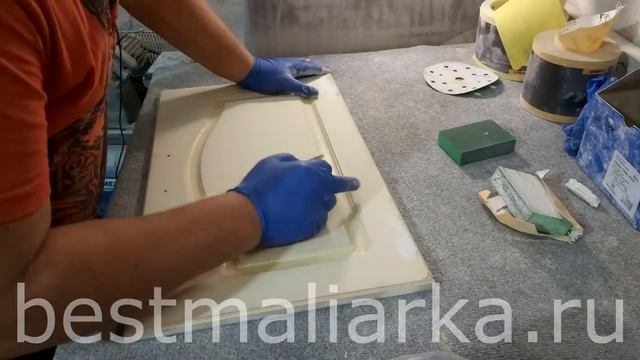 Перекраска кухни. Реставрация, покраска фасадов из МДФ.