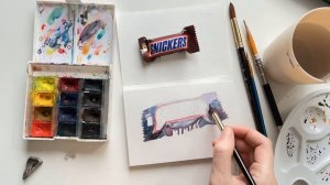 Как нарисовать Сникерс?