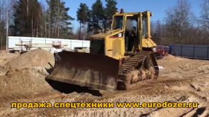 Планировочный бульдозер КАТ Д5 в работе / Bulldozer CAT D5N