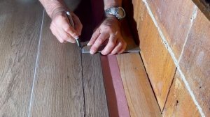 Slick Trick To Measure The Last Row of Flooring on an Uneven Wall.. [Laminate, Hardwood, Tile]