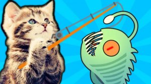 КОТЕНОК РЫБОЛОВ поймал СВЕТЯЩЕЮ РЫБУ МОНСТРА симулятор кошачьей рыбалки веселый летсплей от #фгтв