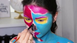 Хэллоуин MAKEUP? POP ART ЗОМБИ ? HALLOWEEN?КРУТОЙ МАКИЯЖ