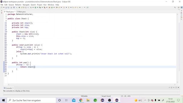 Java Stack | Java Tutorial für Fortgeschrittene