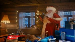 Реклама Samsung Galaxy S6h от МТС с дедом Морозом