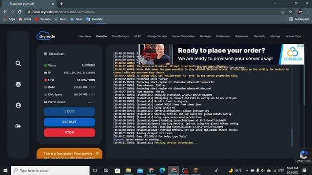 Failed to verify username in your own server minecraft !