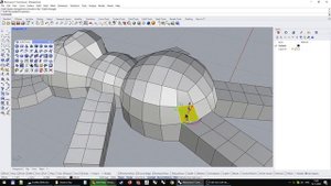 Конвертация NURBS модели в SubD через QuadRemesh. Rhinoceros 7