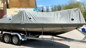 Тент на катер BUSTER XXL наш сайт tentnalodku.ru #boatcover