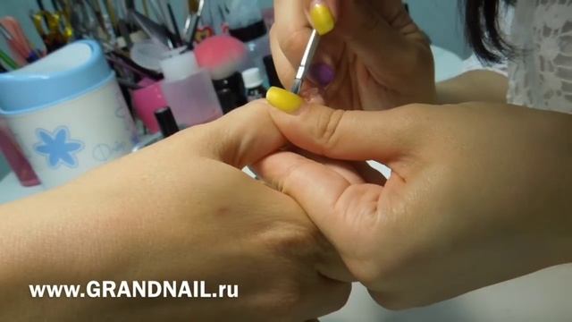 Как Нарастить Поврежденный Ноготь Гелем - МК Ирины Набок смотреть онлайн