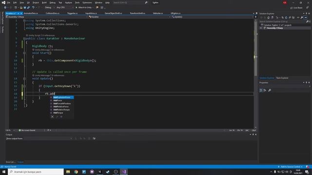 UNITY C# OYUN GELİŞTİRME EĞİTİMİ - 62:Unity3D AddForce смотреть онлайн