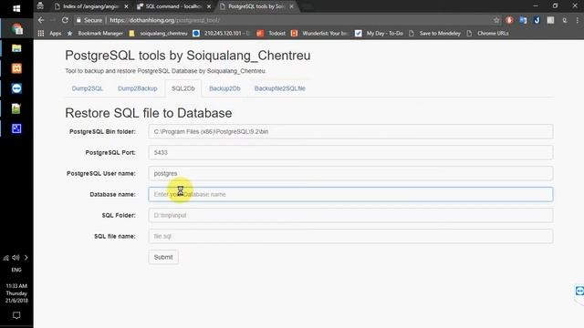 Import SQL Backup Database to PostgreSQL - PostgreSQL tools by Soiqualang_Chentreu смотреть онлайн