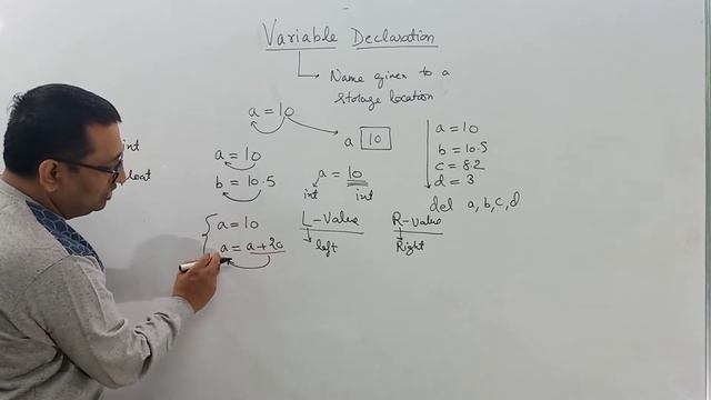 Variable declaration in Python || Lvalue || Rvalue || Deleting variables in Python