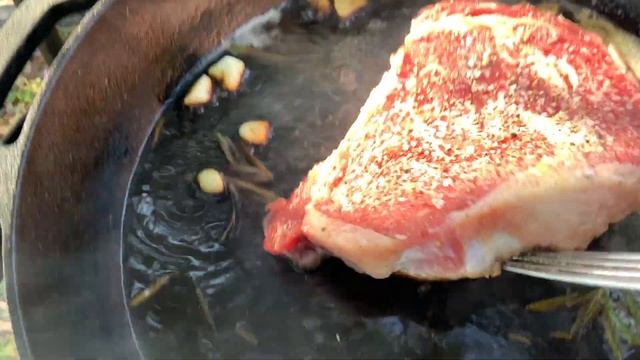 Стейк по-деревенски, Как правильно приготовить стейк, Вкусный рецепт Стейка!!!