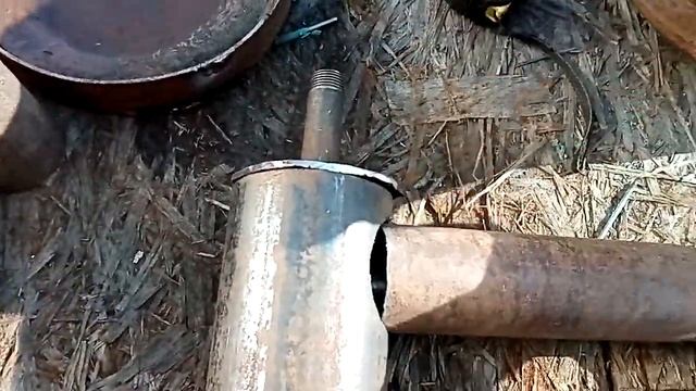 Пошаговое изготовление котла на отработке с водяным контуром. смотреть онлайн