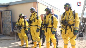 Сотрудники спасательной службы провели тренировку по ликвидации химических аварий