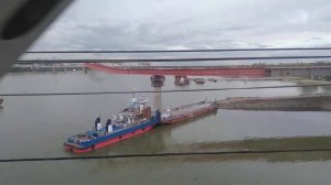 Строительство моста через Обь