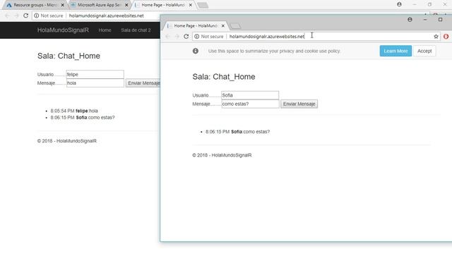 53 - Publicando en Azure - SignalR Service | Programando en ASP.NET Core 2.1 смотреть онлайн