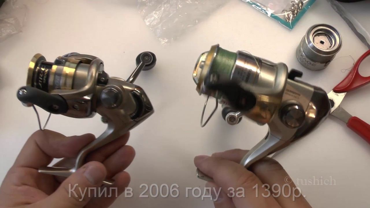 Shimano EXAGE 1000 c AliExpress и сравнение с аналогичной катушкой 2006 года смотреть онлайн