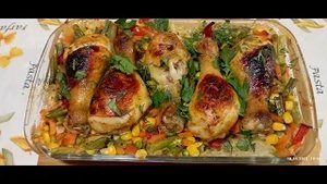 КУРОЧКА В ДУХОВКЕ С ОВОЩАМИ