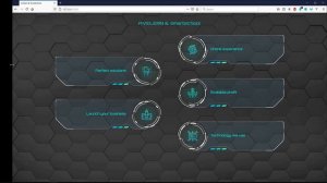 Sci-fi inspired web User Interface