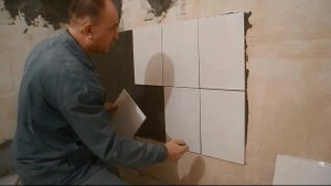 СКОРОСТНАЯ укладка плитки на стены ч.1