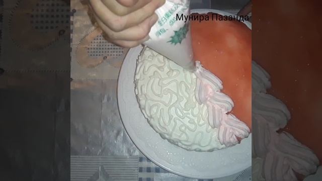 Украшаем торт ? с КЛУБНИЧНЫМ ?джемом и взбитыми сливками. ТОРТ ? безатиш ??