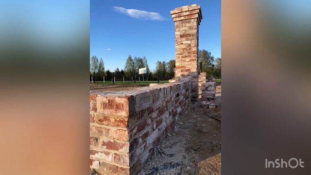 Строительство въездной группы из царского кирпича 19 века