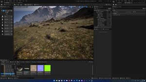 UE 5.1: Процедурная генерация растительности для Landscape Auto Material