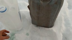 Тосол с водой в - 30 не замёрз