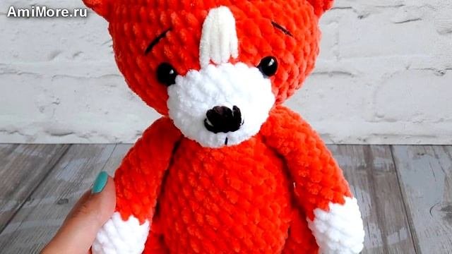 Амигуруми: схема Плюшевой лисички. Игрушки вязаные крючком - Free Crochet Patterns.