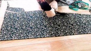 Платье и штаны на 52размер✂️ крой сразу на ткани   кўйлак шим бичиш