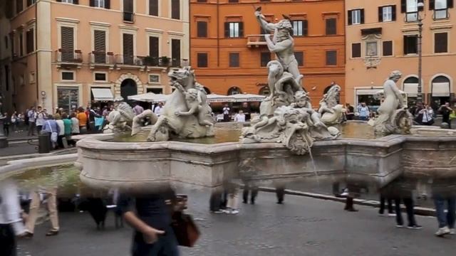 Италия: Рим - в районе площади Навона / Italy, Rome: Piazza Navona area смотреть онлайн