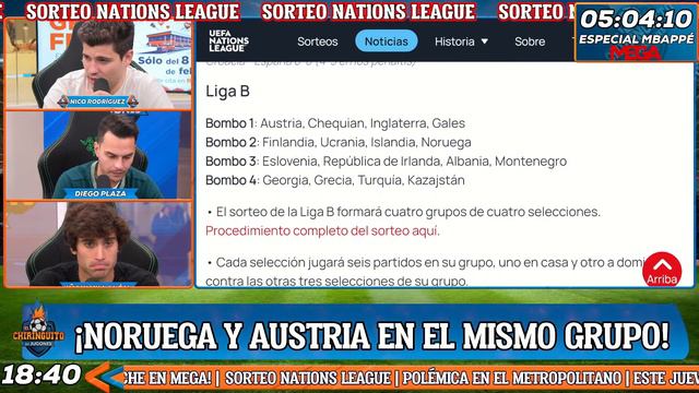SORTEO NATIONS LEAGUE | SPORTPLUS смотреть онлайн