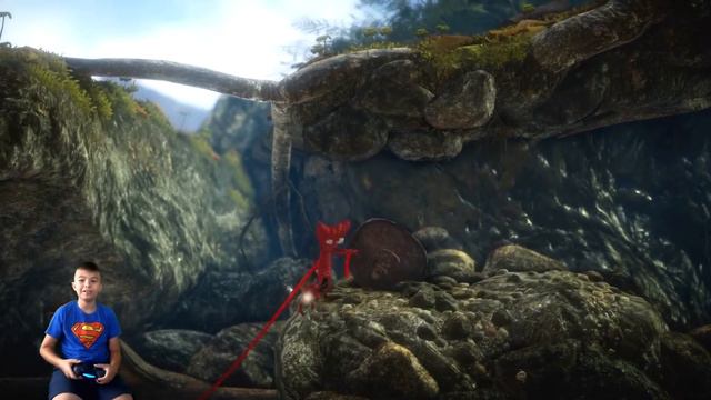 playing Unravel on PS4
