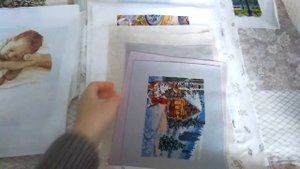 Неоформленные работы. Мой рулон готовых и неоформленных работ. #вышивка