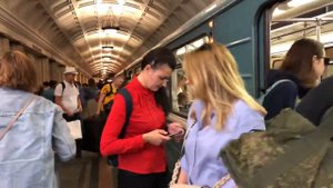 81-717/714.5М, 81-714.5 Московский транспорт, 81-714.5 и 81-717.5М/714 На станции Театральная