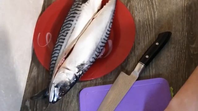 Скумбрия запечённая с картофелем