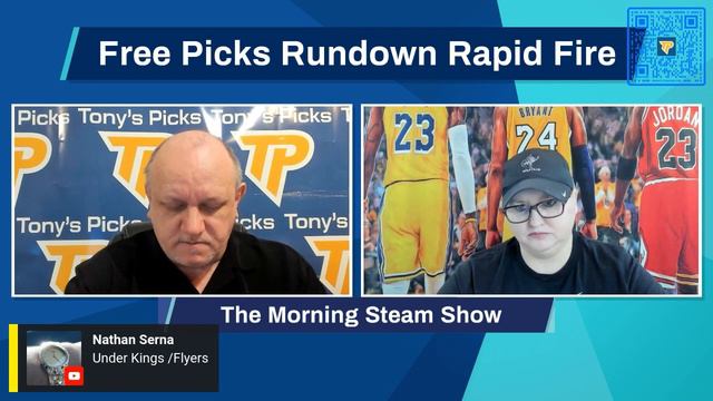LA Kings vs Philadelphia Flyers 1/24/2023 FREE NHL Odds and Picks on Morning Steam Show for Today