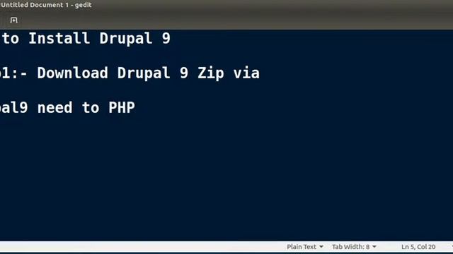Install Drupal 9
